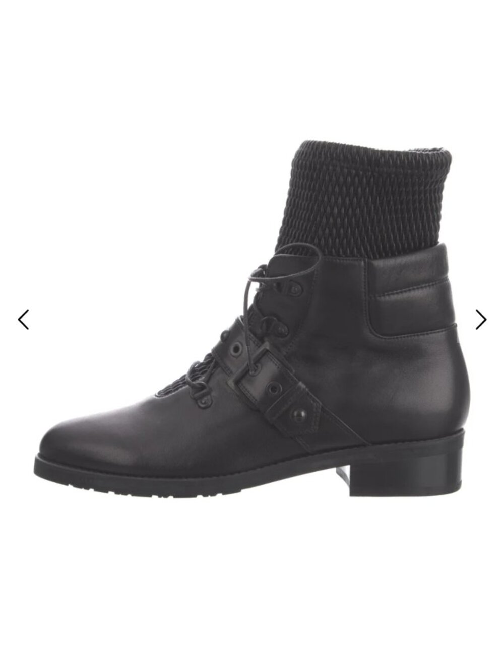 Stuart Weitzman combat ankle boots black